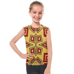 Abstract Pattern Geometric Backgrounds Kids  Mesh Tank Top by Eskimos