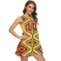 Abstract pattern geometric backgrounds Tiered Sleeveless Mini Dress View2