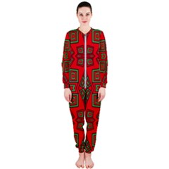 Abstract Pattern Geometric Backgrounds Onepiece Jumpsuit (ladies)