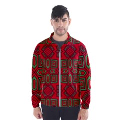 Abstract Pattern Geometric Backgrounds Men s Windbreaker