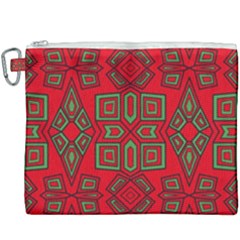 Abstract Pattern Geometric Backgrounds Canvas Cosmetic Bag (xxxl) by Eskimos