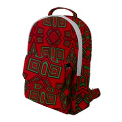 Abstract Pattern Geometric Backgrounds Flap Pocket Backpack (large) by Eskimos