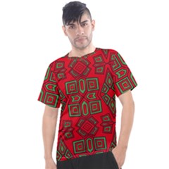 Abstract Pattern Geometric Backgrounds Men s Sport Top by Eskimos