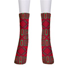 Abstract Pattern Geometric Backgrounds Crew Socks by Eskimos