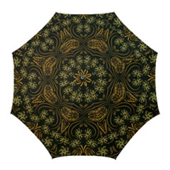 Folk Flowers Print Floral Pattern Ethnic Art Golf Umbrellas by Eskimos