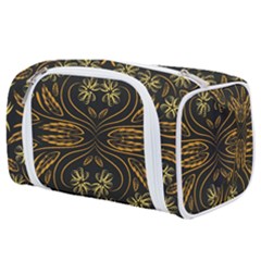 Folk Flowers Print Floral Pattern Ethnic Art Toiletries Pouch