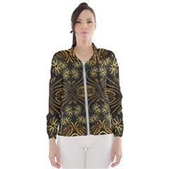 Folk Flowers Print Floral Pattern Ethnic Art Women s Windbreaker