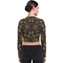 Folk flowers print Floral pattern Ethnic art Long Sleeve Zip Up Bomber Jacket View2