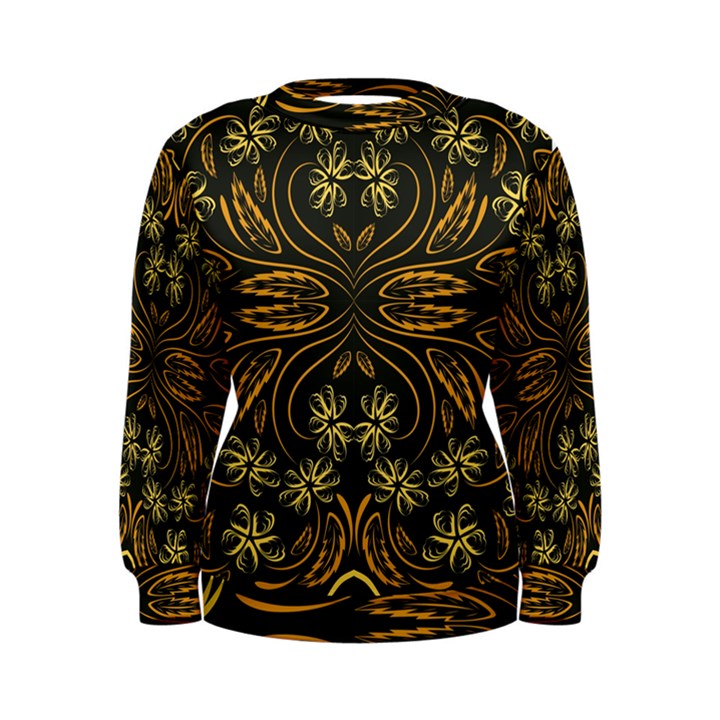 Folk flowers print Floral pattern Ethnic art Women s Sweatshirt