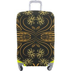 Folk Flowers Print Floral Pattern Ethnic Art Luggage Cover (large) by Eskimos