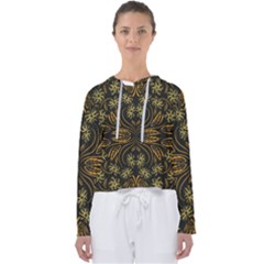 Folk Flowers Print Floral Pattern Ethnic Art Women s Slouchy Sweat