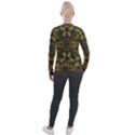 Folk flowers print Floral pattern Ethnic art Velvet Zip Up Jacket View2