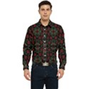 Folk flowers print Floral pattern Ethnic art Men s Long Sleeve  Shirt View1