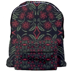 Folk Flowers Print Floral Pattern Ethnic Art Giant Full Print Backpack by Eskimos