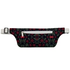 Folk Flowers Print Floral Pattern Ethnic Art Active Waist Bag by Eskimos