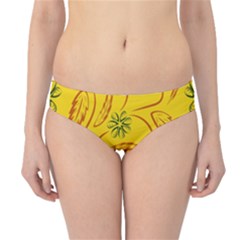 Folk Flowers Print Floral Pattern Ethnic Art Hipster Bikini Bottoms by Eskimos