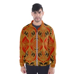 Folk Flowers Print Floral Pattern Ethnic Art Men s Windbreaker