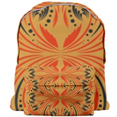 Folk Flowers Print Floral Pattern Ethnic Art Giant Full Print Backpack by Eskimos