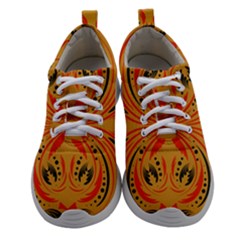 Folk Flowers Print Floral Pattern Ethnic Art Athletic Shoes by Eskimos