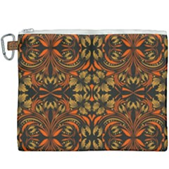 Folk Flowers Print Floral Pattern Ethnic Art Canvas Cosmetic Bag (xxxl) by Eskimos