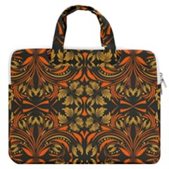 Folk Flowers Print Floral Pattern Ethnic Art Macbook Pro 13  Double Pocket Laptop Bag by Eskimos