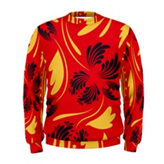 Folk Flowers Print Floral Pattern Ethnic Art Men s Sweatshirt