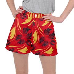 Folk Flowers Print Floral Pattern Ethnic Art Ripstop Shorts by Eskimos