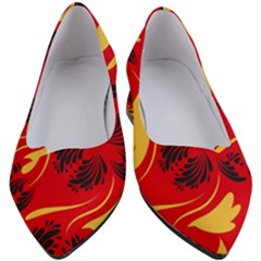 Folk Flowers Print Floral Pattern Ethnic Art Women s Block Heels  by Eskimos