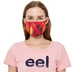 Folk Flowers Print Floral Pattern Ethnic Art Cloth Face Mask (adult) by Eskimos