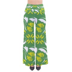 Folk Flowers Print Floral Pattern Ethnic Art So Vintage Palazzo Pants by Eskimos