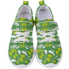 Folk Flowers Print Floral Pattern Ethnic Art Women s Velcro Strap Shoes by Eskimos