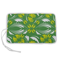 Folk Flowers Print Floral Pattern Ethnic Art Pen Storage Case (s) by Eskimos