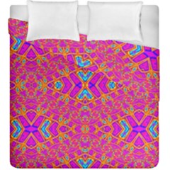 Pink Party Duvet Cover Double Side (king Size) by Thespacecampers