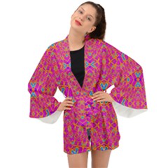 Pink Party Long Sleeve Kimono