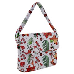 Pngtree-watercolor-christmas-pattern-background Buckle Messenger Bag by nate14shop