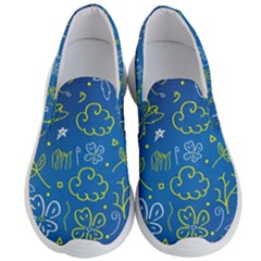 Abstract-background Men s Lightweight Slip Ons