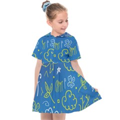 Abstract-background Kids  Sailor Dress by nate14shop