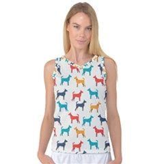 Animal-seamless-vector-pattern-of-dog-kannaa Women s Basketball Tank Top by nate14shop