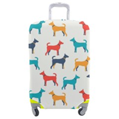 Animal-seamless-vector-pattern-of-dog-kannaa Luggage Cover (medium) by nate14shop