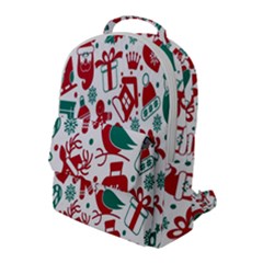 Chrismas Pattern Flap Pocket Backpack (large) by nate14shop