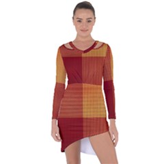 Tablecloth Asymmetric Cut-out Shift Dress