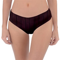 Wood Dark Brown Reversible Classic Bikini Bottoms