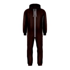 Wood Dark Brown Hooded Jumpsuit (kids) by nate14shop