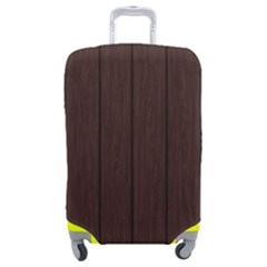 Wood Dark Brown Luggage Cover (medium) by nate14shop