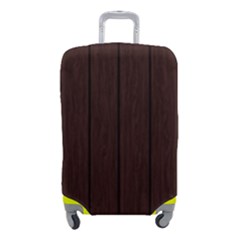 Wood Dark Brown Luggage Cover (small) by nate14shop