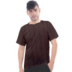 Wood Dark Brown Men s Sport Top by nate14shop