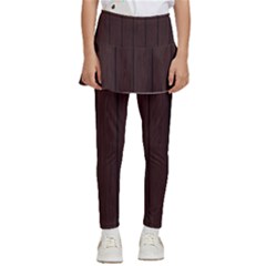 Wood Dark Brown Kids  Skirted Pants by nate14shop