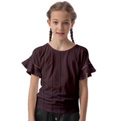 Wood Dark Brown Kids  Cut Out Flutter Sleeves by nate14shop