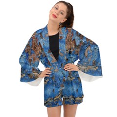 Background Wood Texture Long Sleeve Kimono by nate14shop