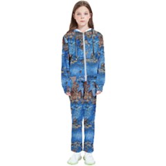 Background Wood Texture Kids  Tracksuit by nate14shop